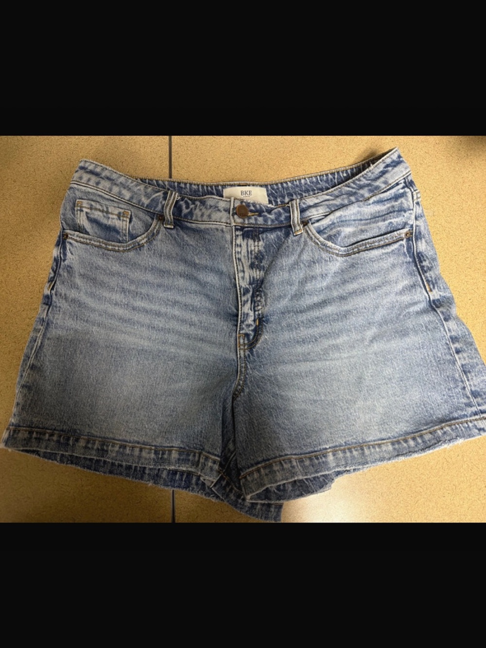 BKE Women's Light Wash Denim Jean Shorts